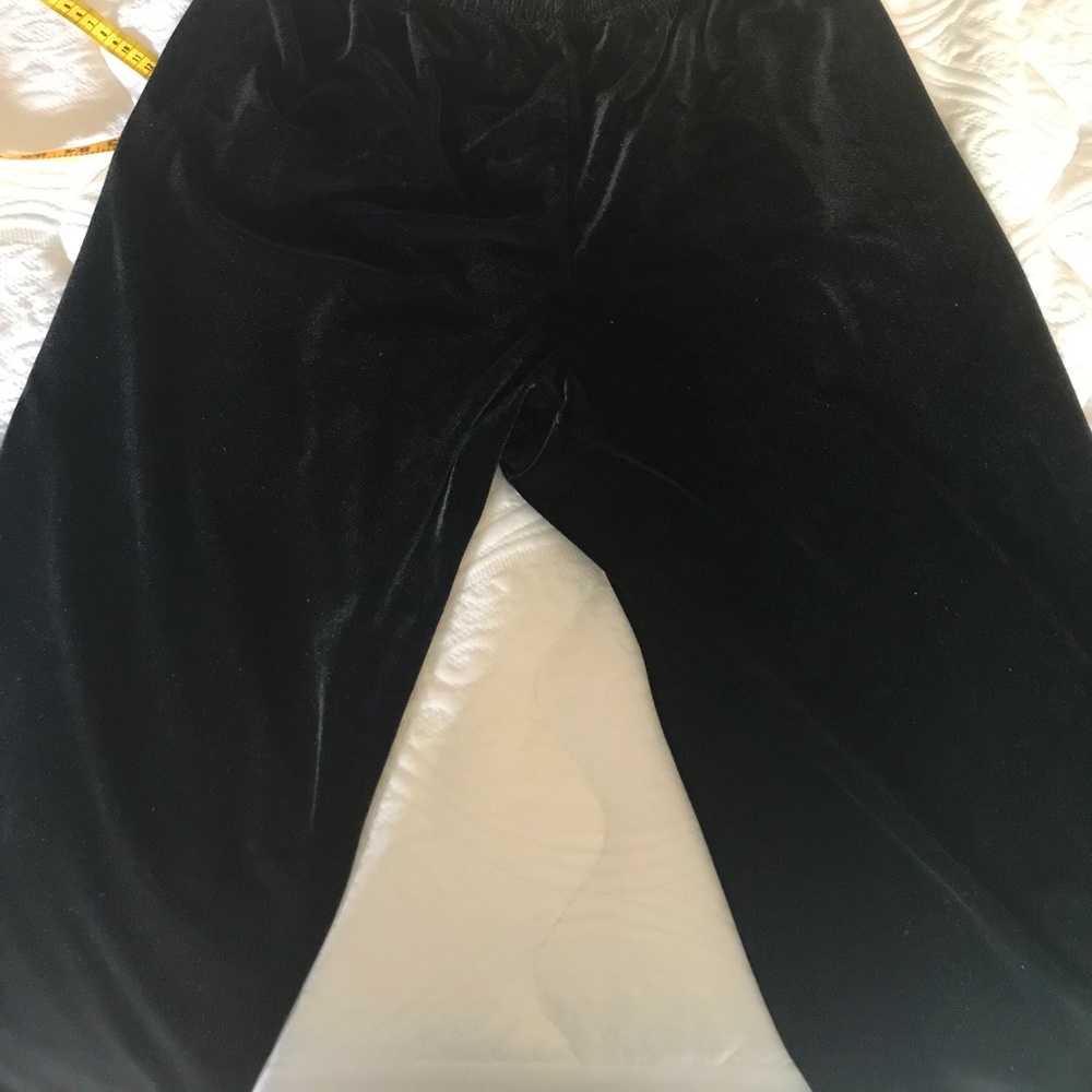 Black velvet pants Chicos